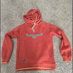 Kimes Ranch Rust Hoodie with Embroidered Logo